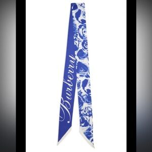 BURBERRY ROSE PRINT SILK TWILLY SCARF
